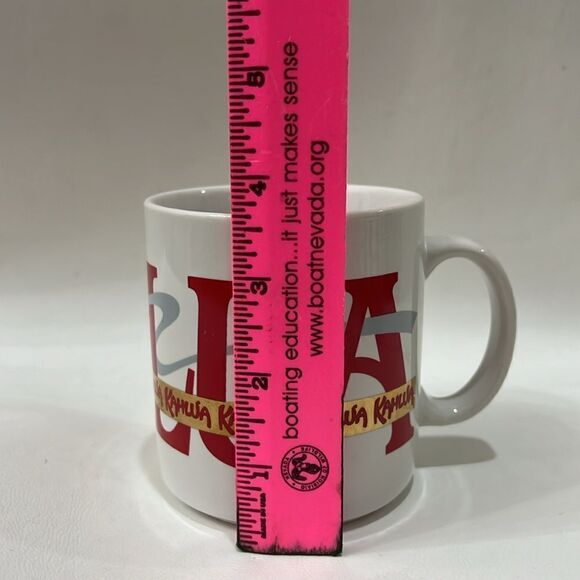 Kahlua Coffee Liquer Mug 3 3/4 Inches Tall 10 Ounces White Red Gray Bar Cocktail - Picture 4 of 5